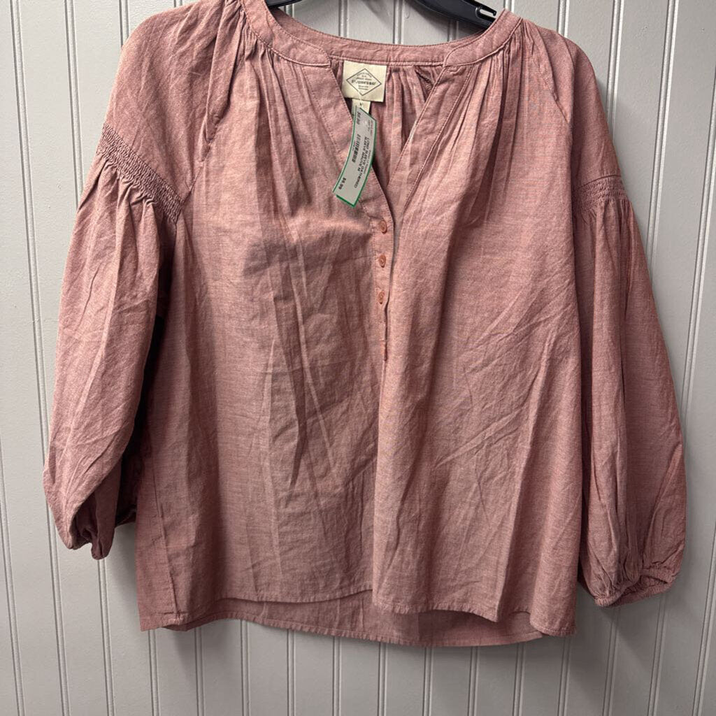 ST JOHN BAY,LONG SLEEVE GATHERED SLEEVE,MAUVE,M