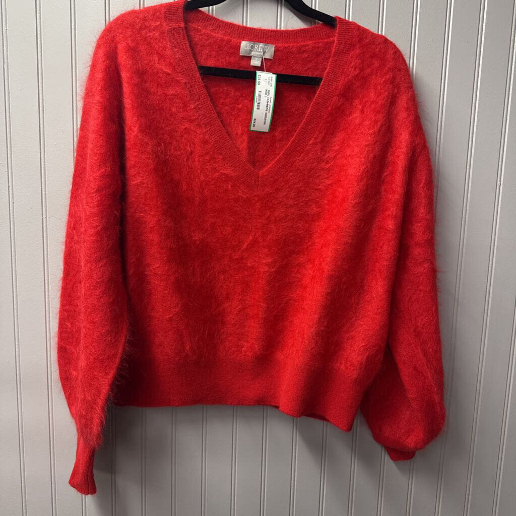 J.CREW,100% CASHMERE SWEATER ,RED,L