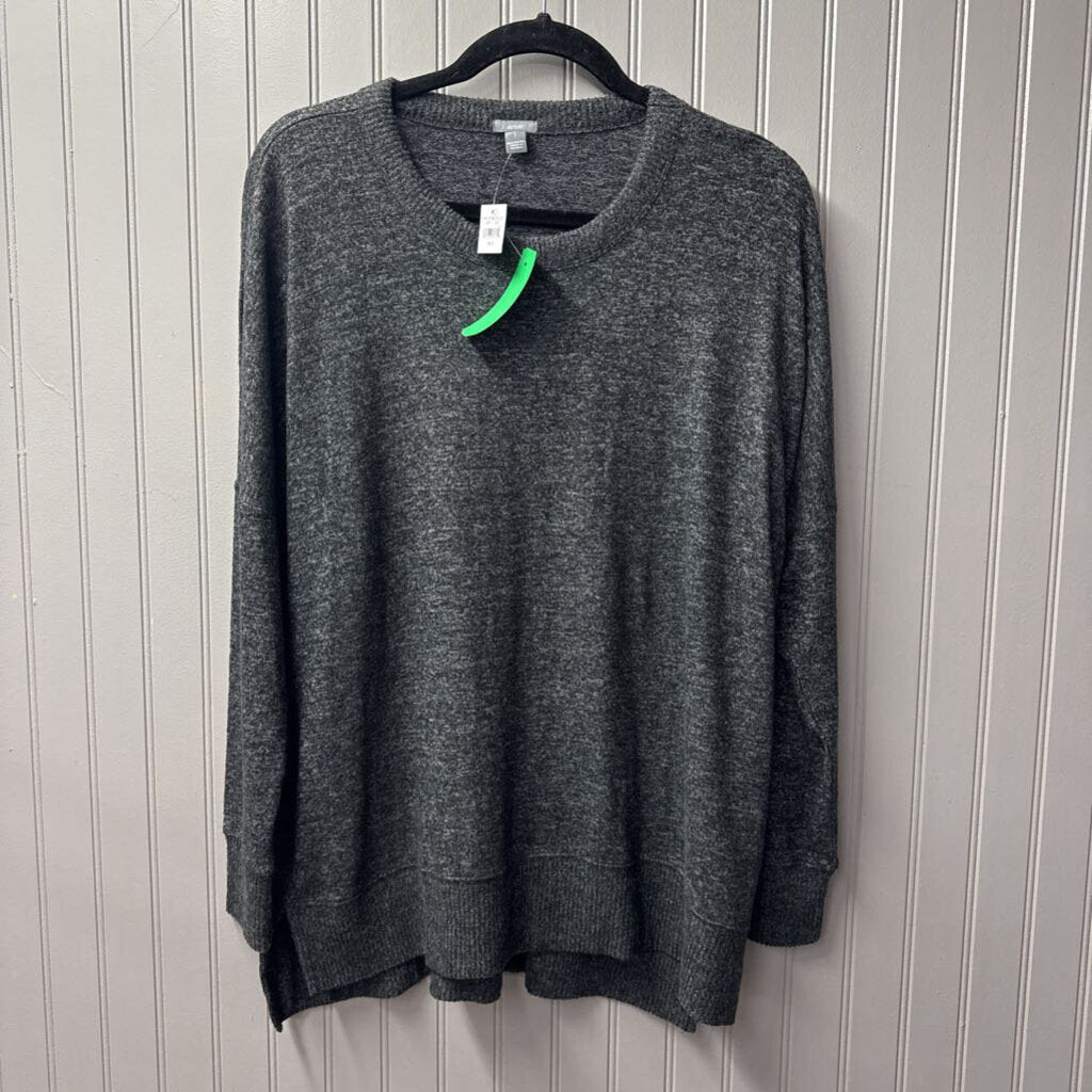 AERIE,NWT BASIC TOP ,GRY ,S
