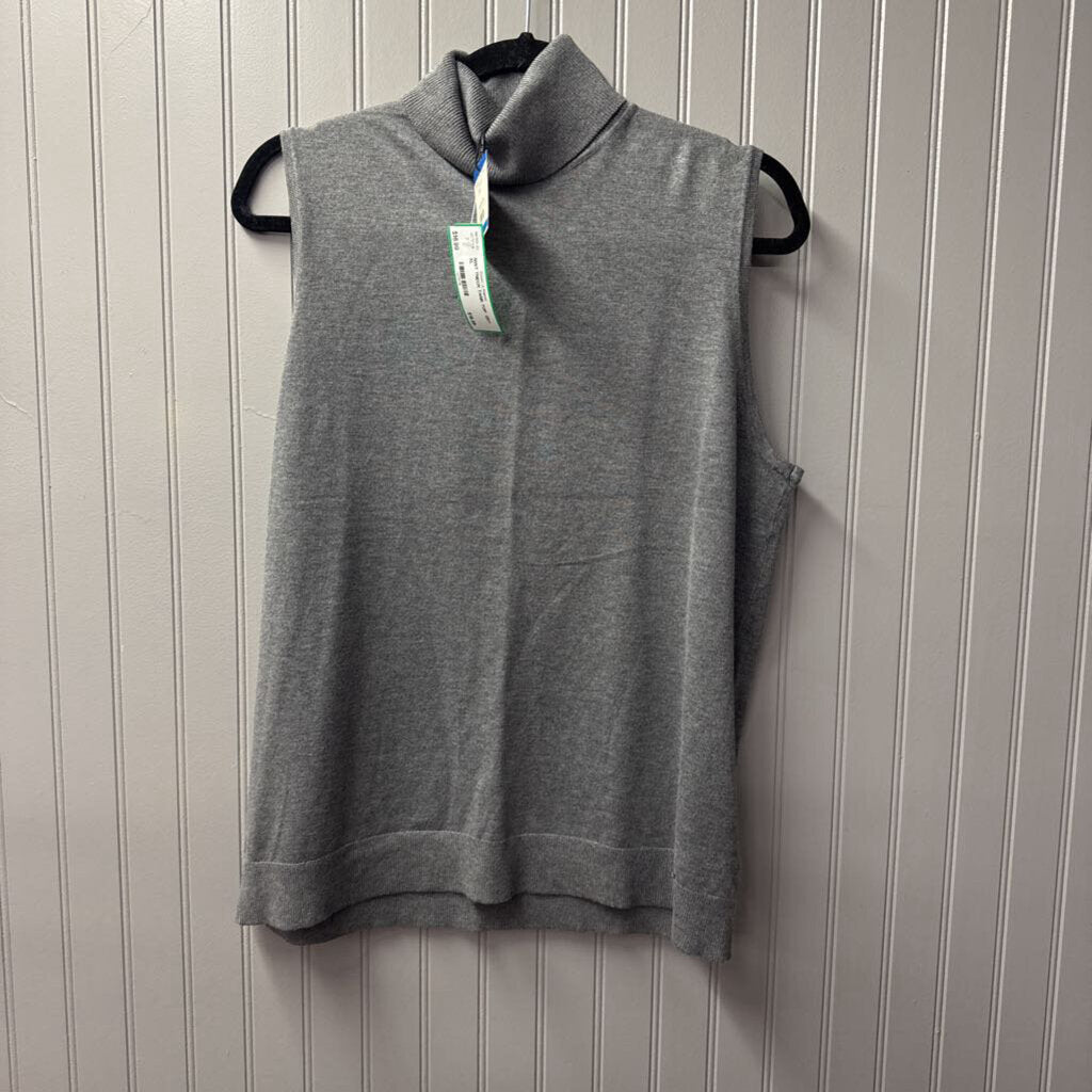 ANNE KLEIN,NWT TNECK TANK TOP ,GRY,XL