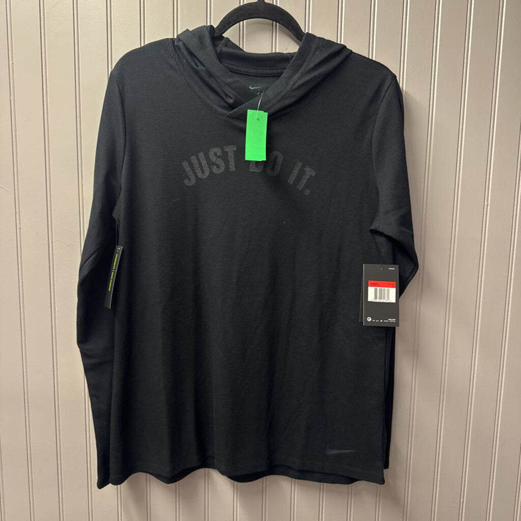 NIKE,NWT NIKE HOODED TOP ,BLK ,M
