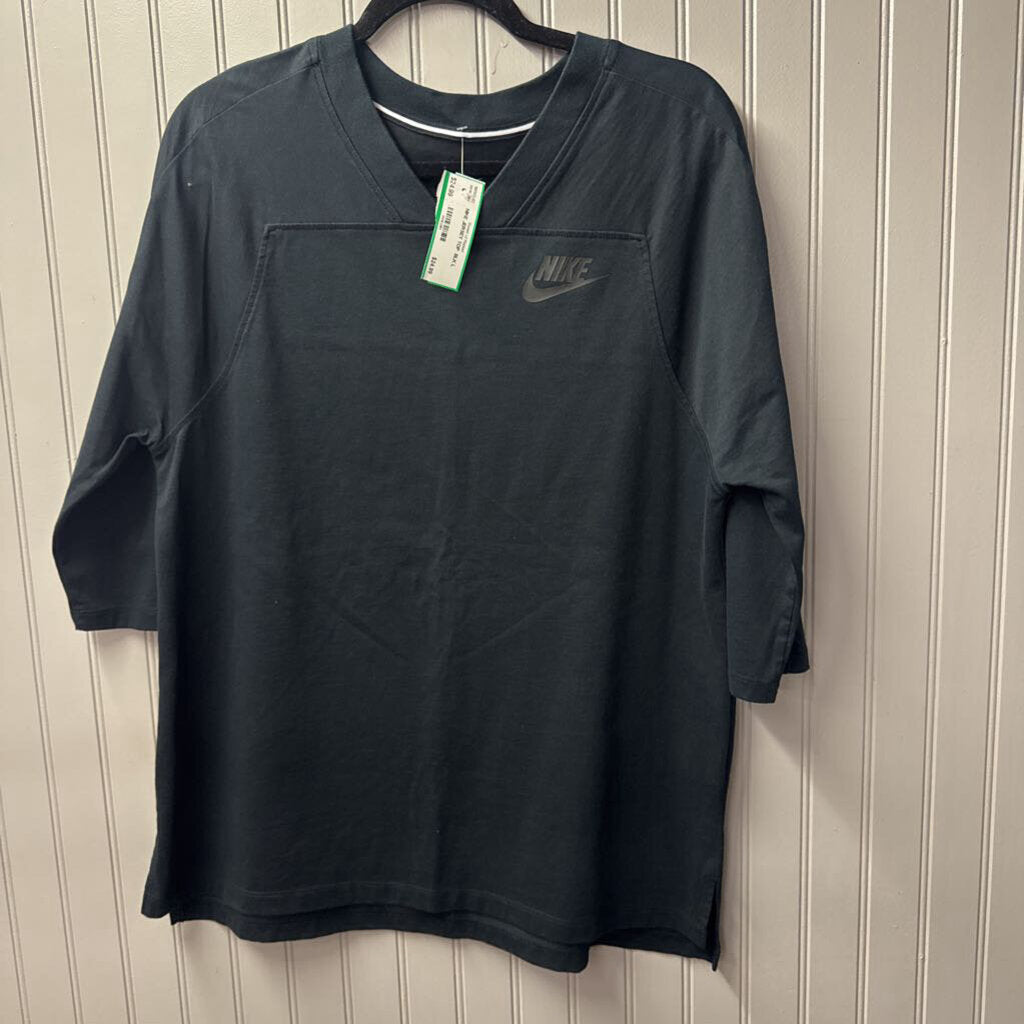NIKE JERSEY TOP ,BLK,L