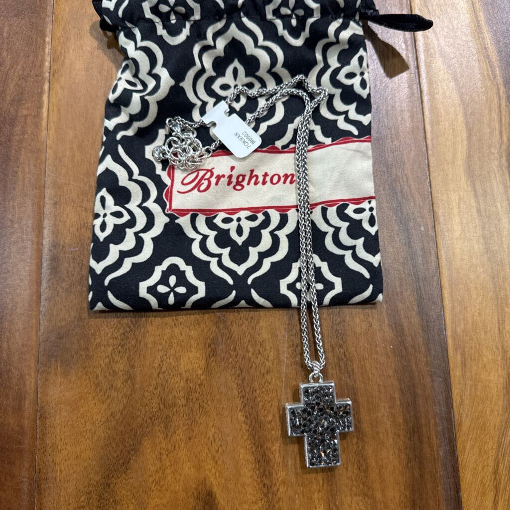 BRIGHTON,CROSS NECKLACE,SILVER