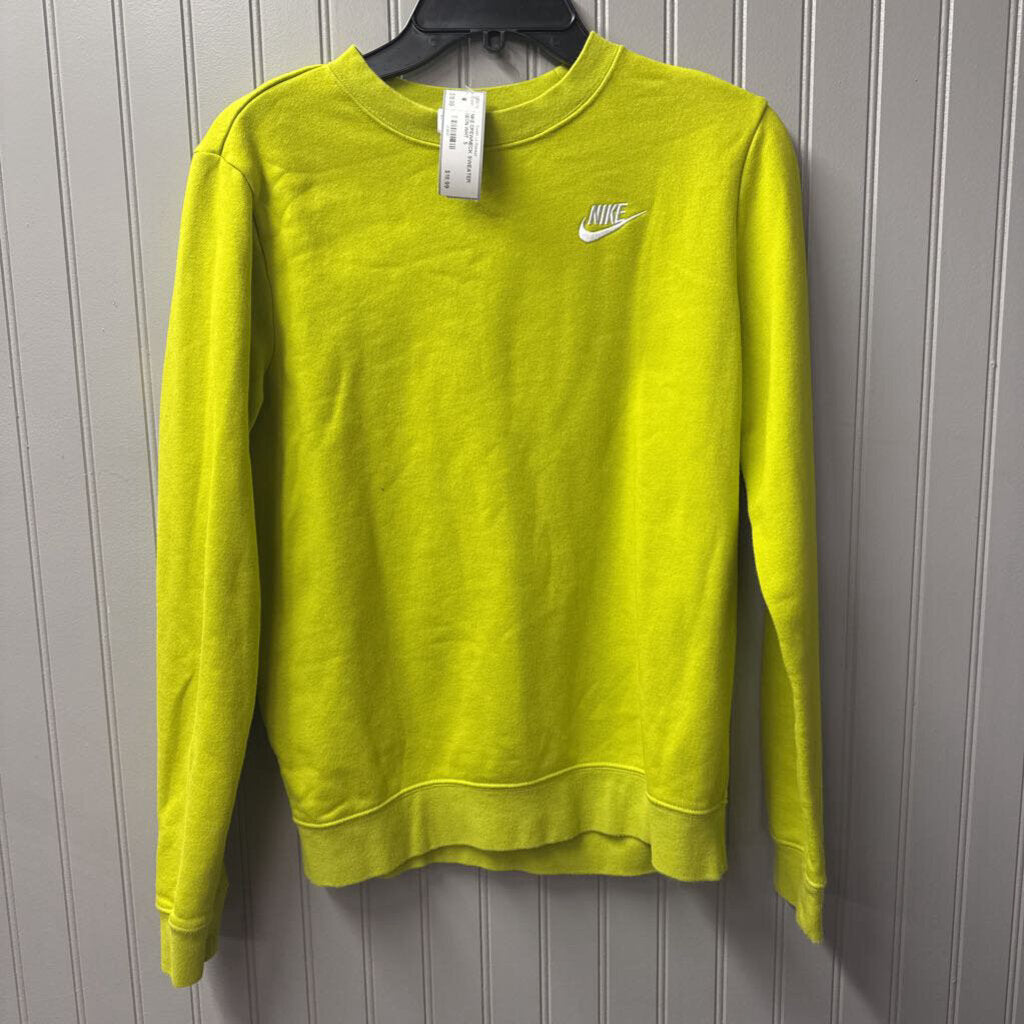 NIKE,NIKE CREWNECK SWEATER,NEON WHT ,S
