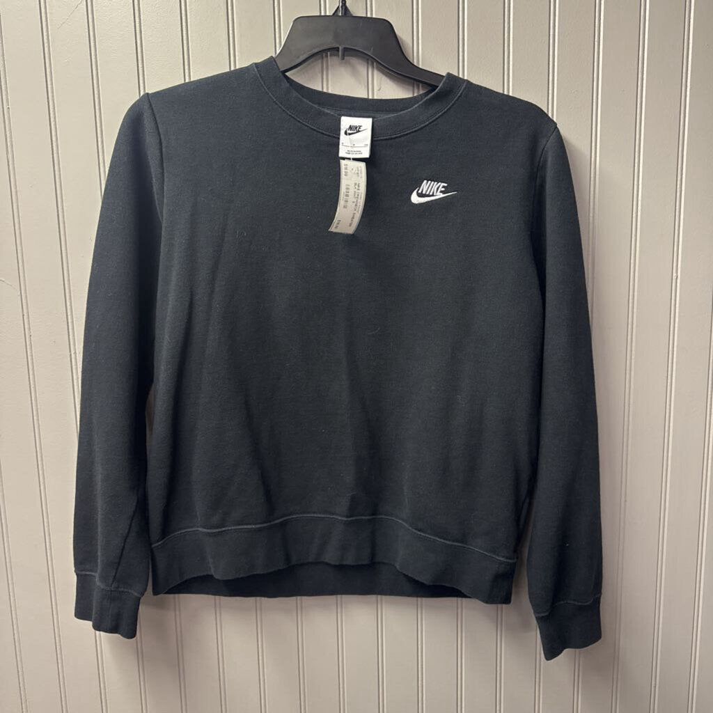 NIKE CREWNECK SWEATER ,BLK WHT ,S