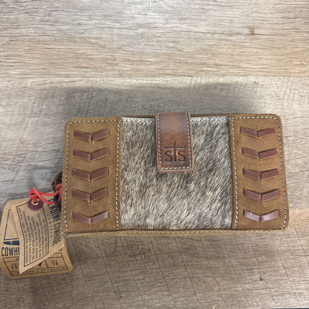 STS,NWT HIDE WALLET,BRN