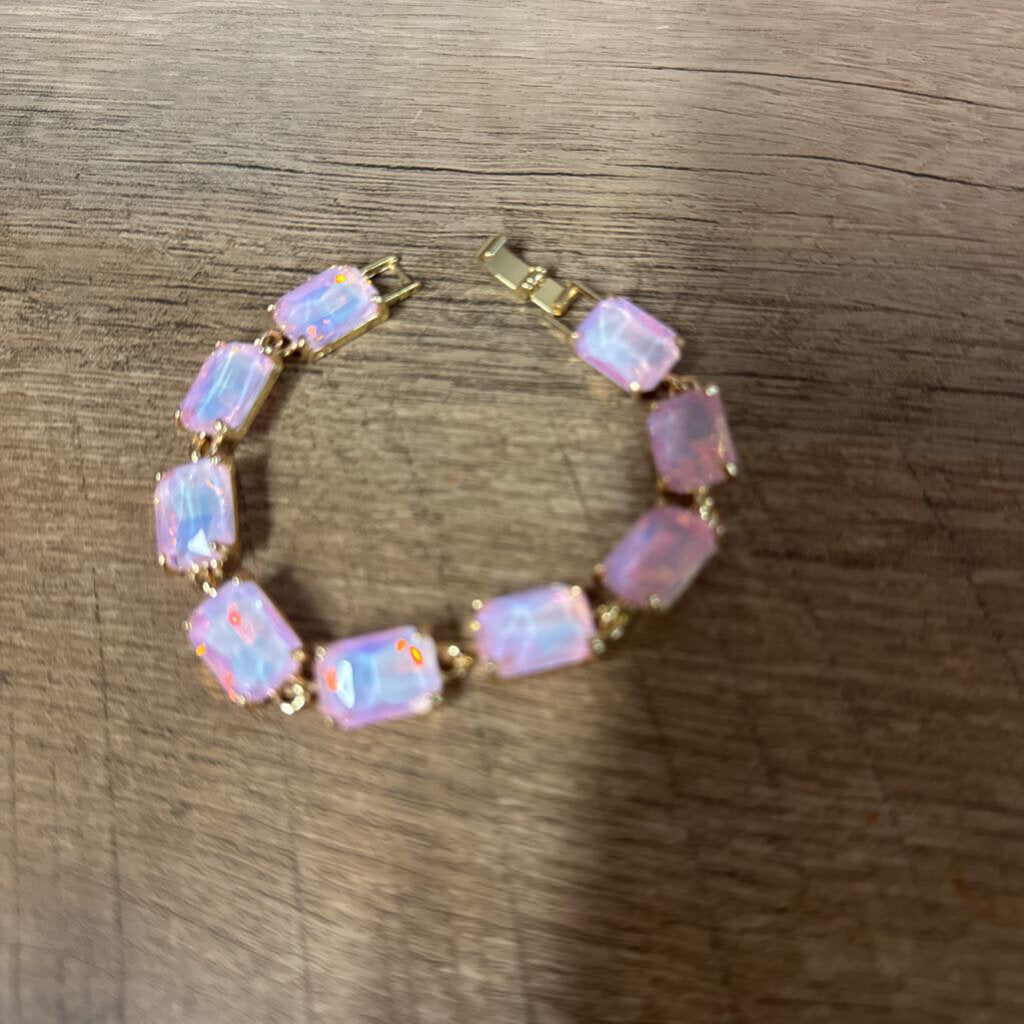 9 RECTANGLE BRACELET,PINK