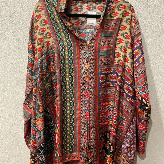 JOHNNY WAS,women,Designer,JWAS SILK BU ,MULTI,XL