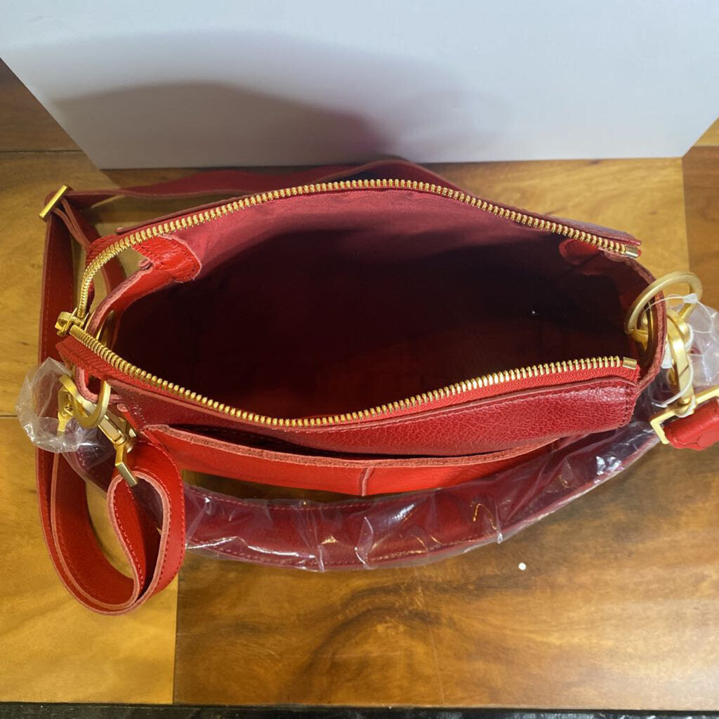 HAMMITT,HAMMITT NWT LEATHER CROSSBODY ,RED