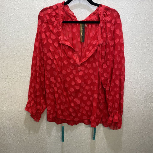 ARATTA,ARATTA SHEER LS,RED,L