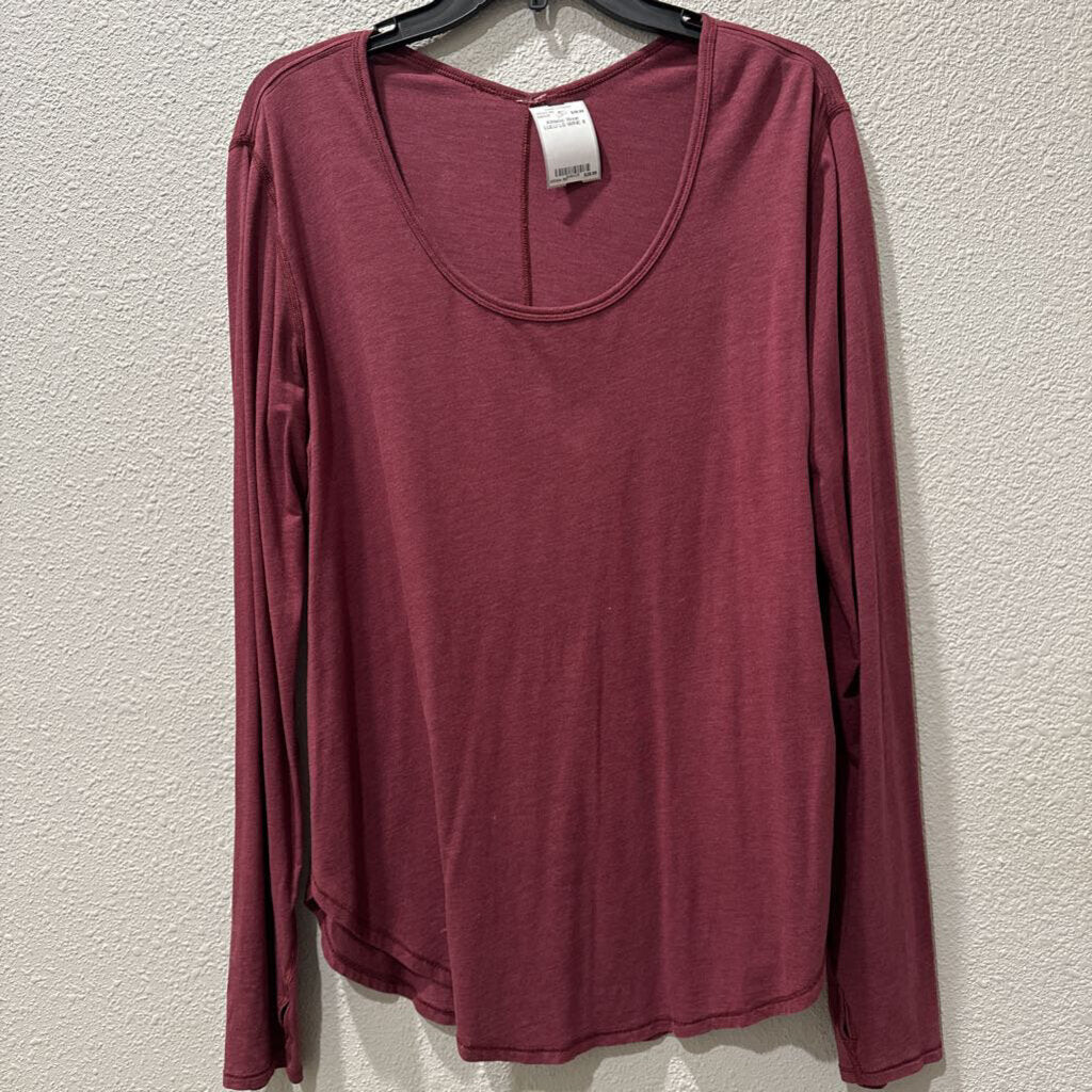 LULULEMON,women,Athletic Wear ,LULU LS,WINE,8