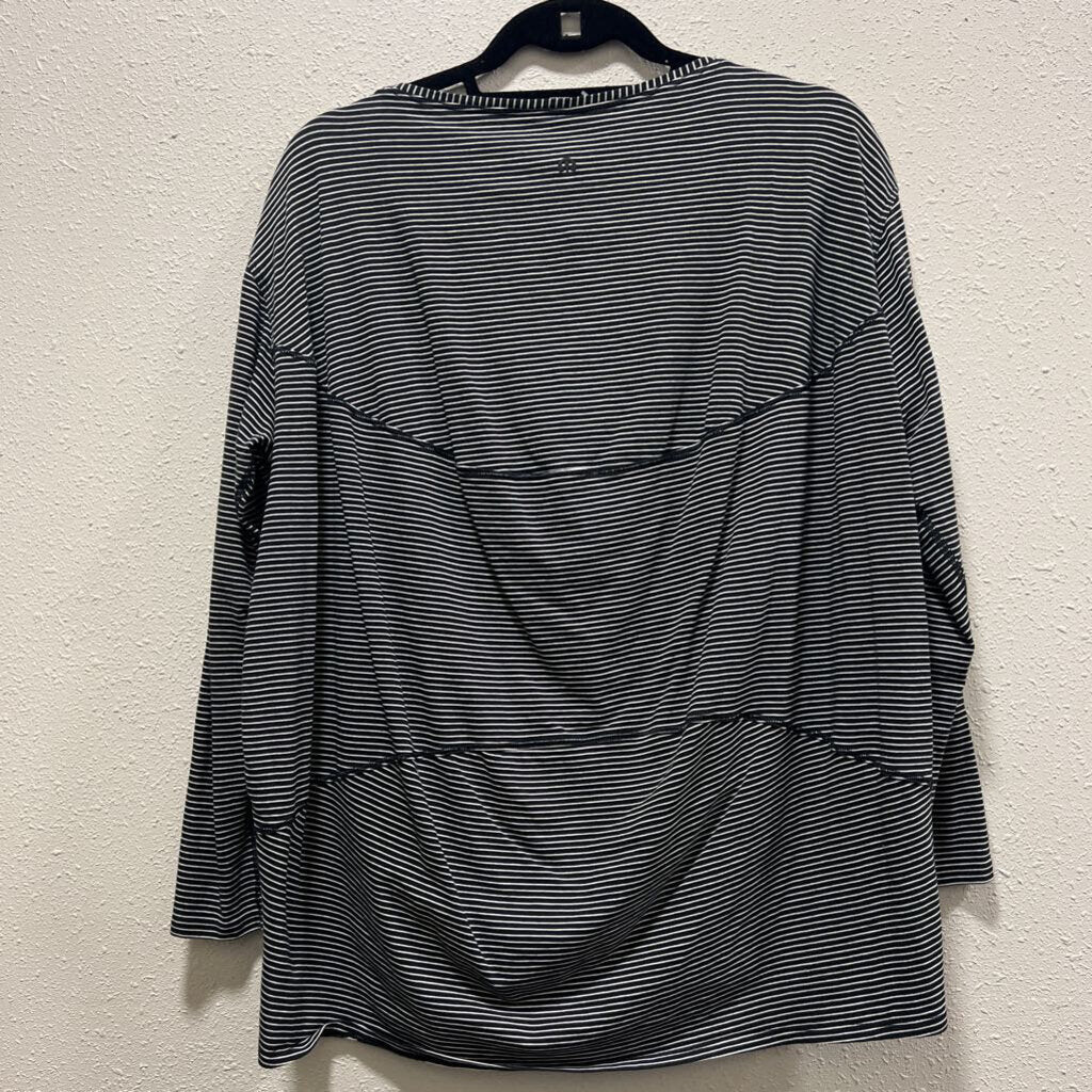 LULULEMON,LULU STRIPED LS,BLACK,8