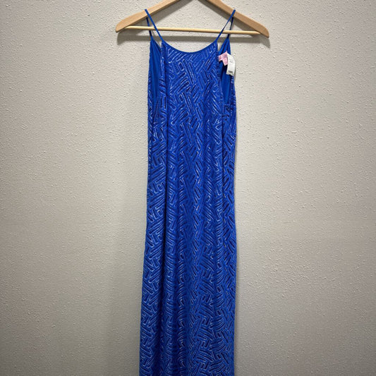 LILLY PULITZER,women,Dresses,LP MAXI TANK ,BLU SHIMMER ,M