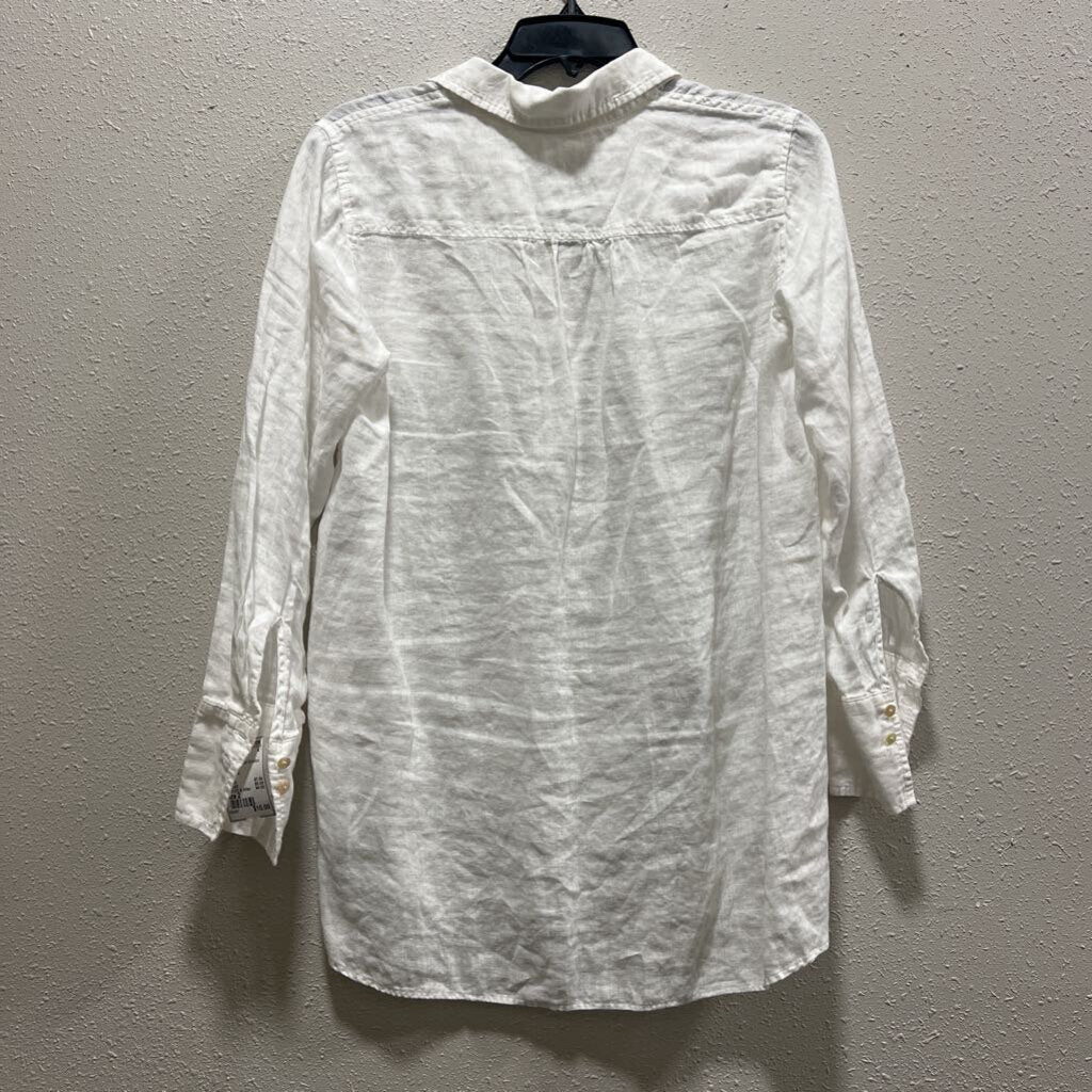 LILLY PULITZER,women,Tops,LP BUTN LS,WHITE,2