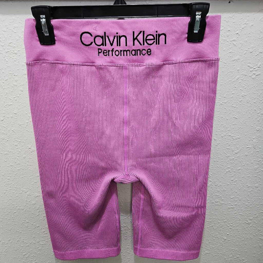 CALVIN KLEIN,CK BIKER SHORT,PURPLE,L