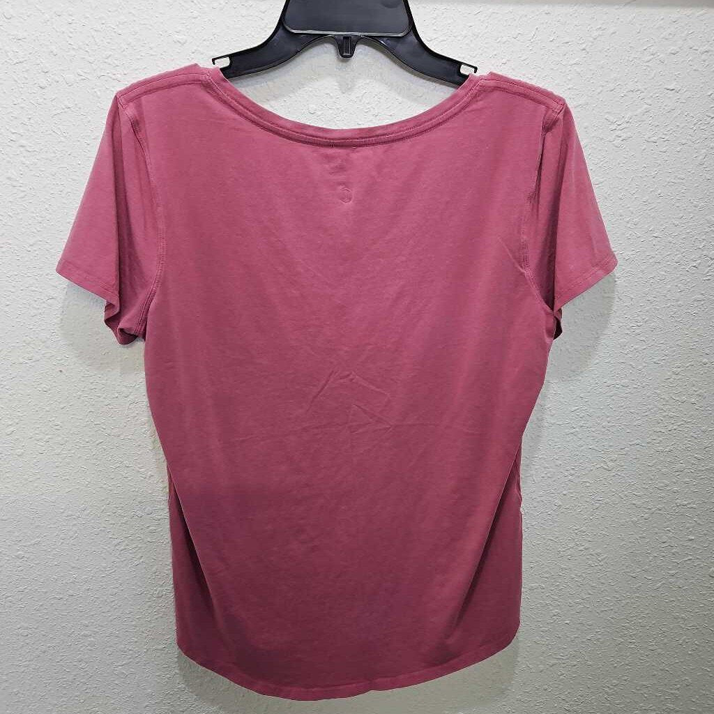 LULULEMON,LULU SHORT SLEEVE,ROSE PINK ,M